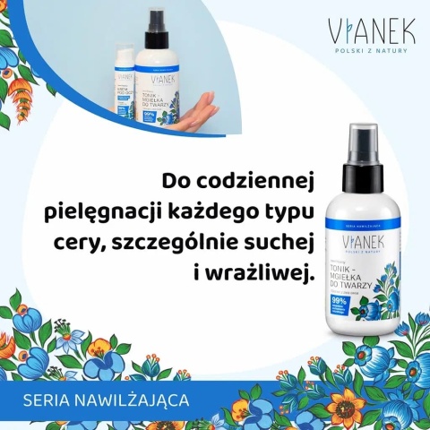 VIANEK Nawilżający tonik-mgiełka do twarzy 150 ml