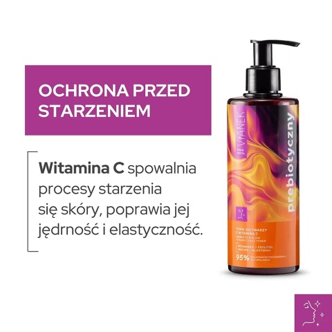 VIANEK Prebiotyczny Tonik do twarzy z witaminą C 300 ml