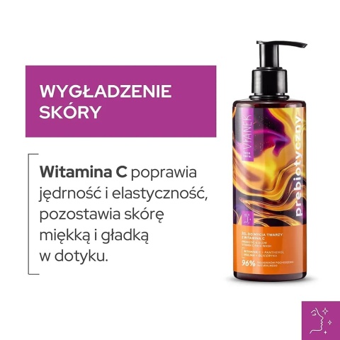 VIANEK Prebiotyczny Żel do mycia twarzy z witaminą C 300ml