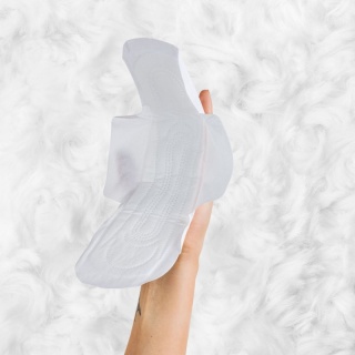 VIVICOT PURO COTONE Podpaski NA NOC, ze skrzydełkami, niebielona chlorem bawełna 10 sztuk