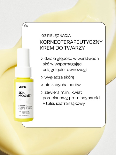 YOPE Korneoterapeutyczny krem do twarzy SKIN PROGRESS 50 ml