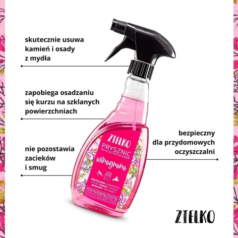 ZIELKO PRYSZNIC Płyn do mycia kabin Winogrono 500 ml