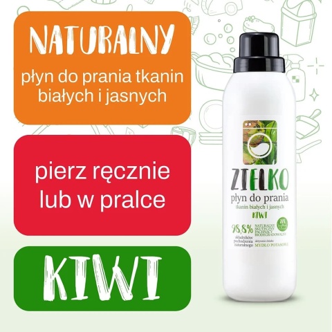 ZIELKO Płyn do prania tkanin białych i jasnych 1000 ml