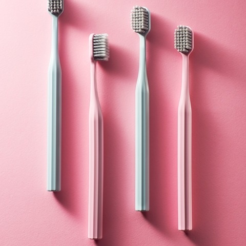 ZUZII Szczoteczka do zębów z PLA – ŚREDNIA, biała