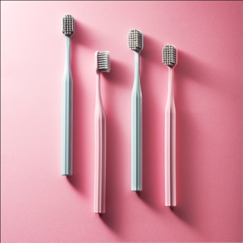 ZUZII Szczoteczka do zębów z PLA – ŚREDNIA, miętowa