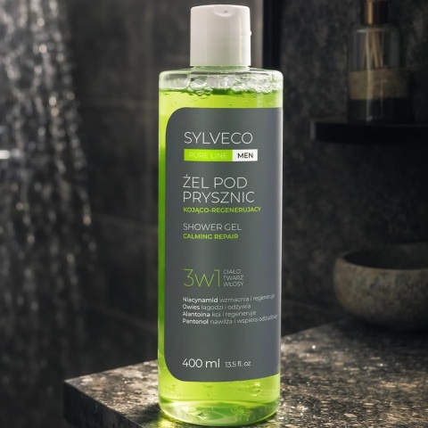 SYLVECO PURE LINE MEN Żel pod Prysznic 3w1 Kojąco-Regenerujący 400 ml