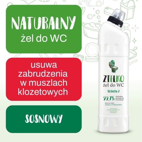 ZIELKO Żel do WC Sosnowy 750 ml