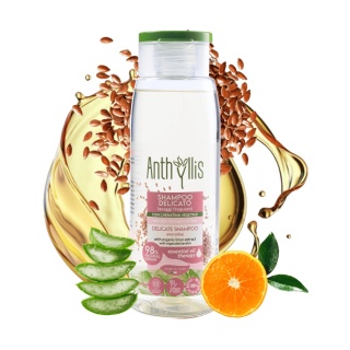 ANTHYLLIS Bio Szampon do Częstego Mycia z Keratyną Roślinną i Lnem 300 ml