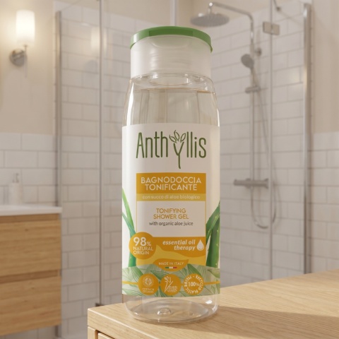 ANTHYLLIS Tonizujący Bio Żel pod Prysznic z Miętą, Cytryną i Aloesem 300 ml