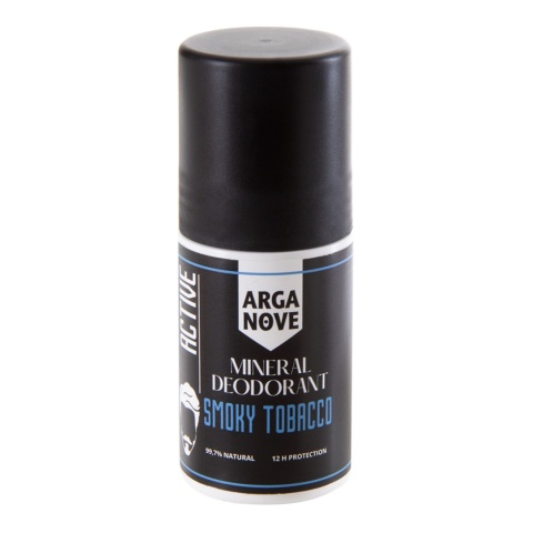 ARGANOVE Dezodorant mineralny ałunowy Smoky Tobacco Roll-On 50 ml