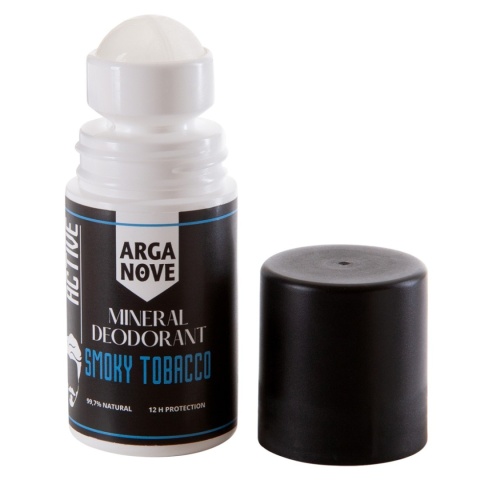 ARGANOVE Dezodorant mineralny ałunowy Smoky Tobacco Roll-On 50 ml