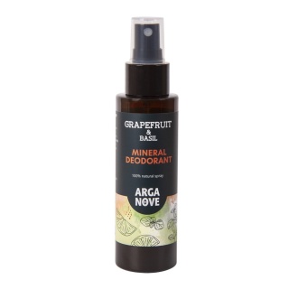 ARGANOVE Dezodorant mineralny do ciała Grejpfrut & Bazylia 100 ml