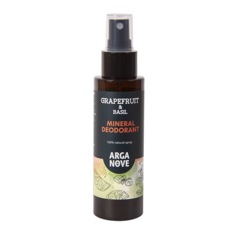 ARGANOVE Dezodorant mineralny do ciała Grejpfrut & Bazylia 100 ml