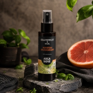 ARGANOVE Dezodorant mineralny do ciała Grejpfrut & Bazylia 100 ml