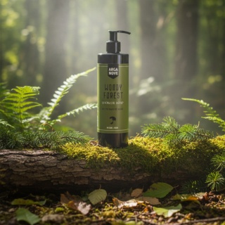 ARGANOVE Mydło oliwne dla mężczyzn pod prysznic Woody Forest 400 ml