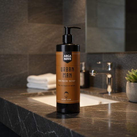 ARGANOVE Mydło oliwne pod prysznic dla mężczyzn Urban Man 400 ml