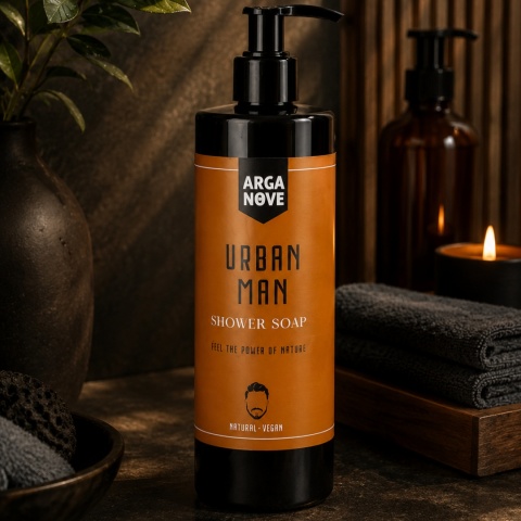 ARGANOVE Mydło oliwne pod prysznic dla mężczyzn Urban Man 400 ml