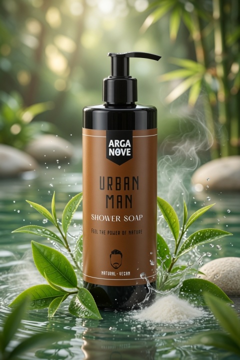ARGANOVE Mydło oliwne pod prysznic dla mężczyzn Urban Man 400 ml