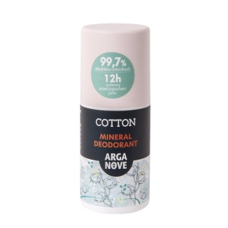 ARGANOVE Naturalny dezodorant mineralny Cotton z olejem arganowym roll-on 50 ml