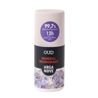 ARGANOVE Naturalny dezodorant mineralny Oud z olejem arganowym Roll-On 50 ml