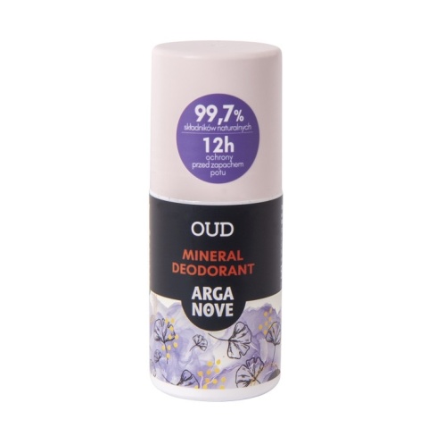 ARGANOVE Naturalny dezodorant mineralny Oud z olejem arganowym Roll-On 50 ml