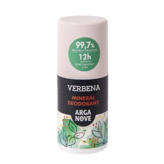 ARGANOVE Naturalny dezodorant mineralny Werbena z olejem arganowym roll-on 50 ml