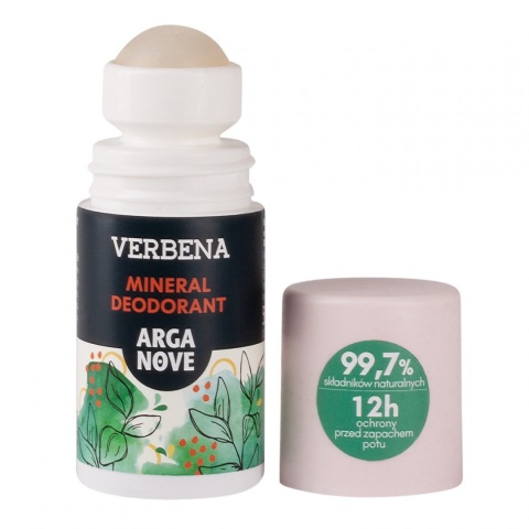 ARGANOVE Naturalny dezodorant mineralny Werbena z olejem arganowym roll-on 50 ml