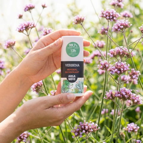 ARGANOVE Naturalny dezodorant mineralny Werbena z olejem arganowym roll-on 50 ml
