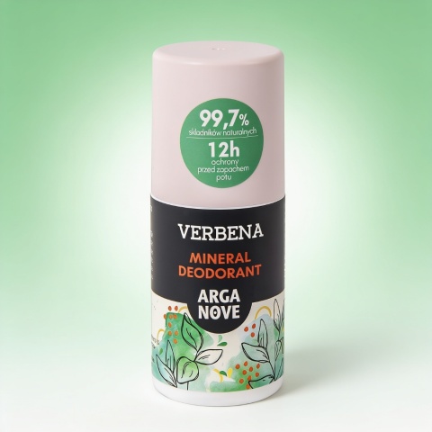 ARGANOVE Naturalny dezodorant mineralny Werbena z olejem arganowym roll-on 50 ml