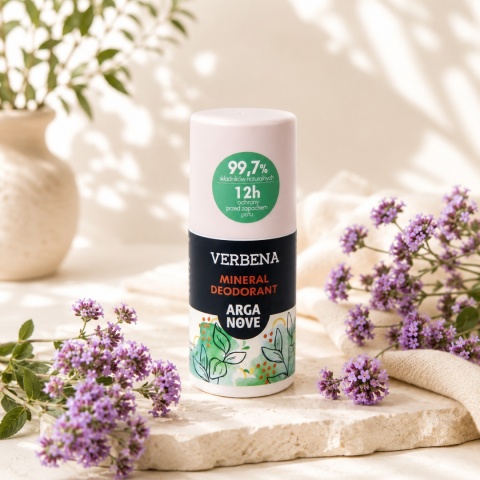 ARGANOVE Naturalny dezodorant mineralny Werbena z olejem arganowym roll-on 50 ml