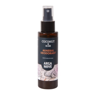 ARGANOVE Naturalny dezodorant mineralny do ciała Kokos & Róża 100 ml