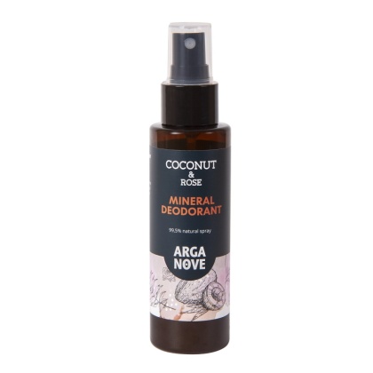 ARGANOVE Naturalny dezodorant mineralny do ciała Kokos & Róża 100 ml