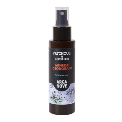 ARGANOVE Naturalny dezodorant mineralny do ciała Patchuli Bergamotka z olejem arganowym 100 ml