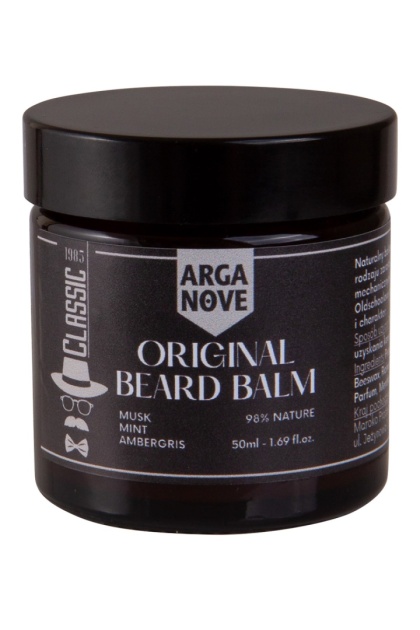 ARGANOVE Naturalny klasyczny balsam do brody z Piżmem i Ambrą 50 ml