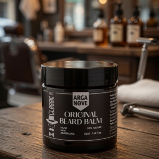 ARGANOVE Naturalny klasyczny balsam do brody z Piżmem i Ambrą 50 ml