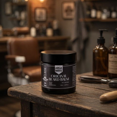 ARGANOVE Naturalny klasyczny balsam do brody z Piżmem i Ambrą 50 ml