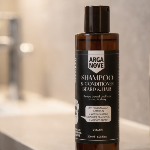 ARGANOVE Wegański szampon i odżywka 2w1 do brody i włosów Advance 200 ml