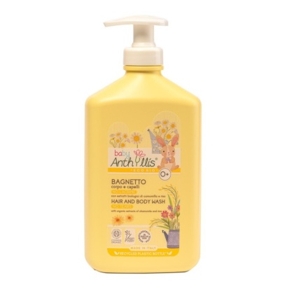 BABY ANTHYLLIS – Delikatny Bio Płyn do Kąpieli i Szampon 2w1 BEZ ŁEZ 500 ml