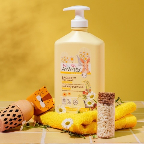 BABY ANTHYLLIS – Delikatny Bio Płyn do Kąpieli i Szampon 2w1 BEZ ŁEZ 500 ml