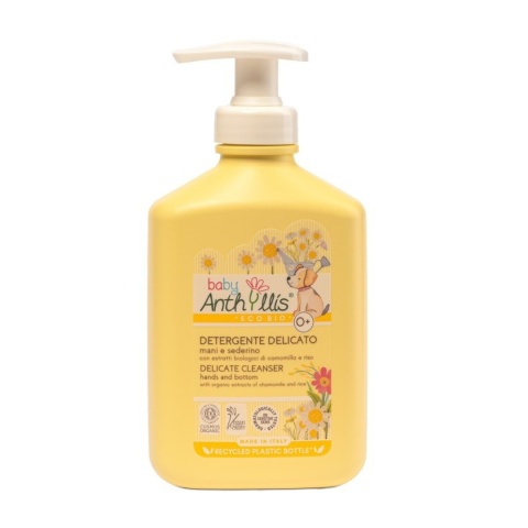 BABY ANTHYLLIS Delikatny Bio Płyn do Mycia Twarzy, Rąk i Higieny Intymnej dla Dzieci i Niemowląt 300 ml