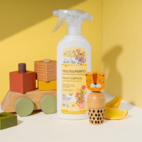 BABY ANTHYLLIS Płyn do czyszczenia powierzchni mających kontakt z dzieckiem, z organicznym olejkiem herbacianym, 500 ml