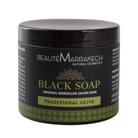BEAUTE MARRAKECH Naturalne czarne mydło oliwne Savon Noir 200 g