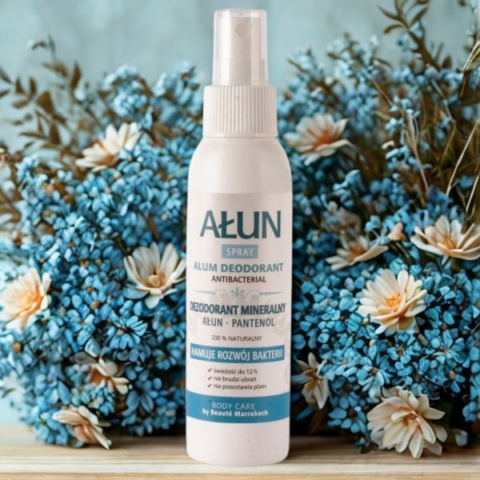 BEAUTE MARRAKECH Naturalny dezodorant ałunowy bezzapachowy z pantenolem w sprayu 100 ml