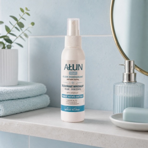 BEAUTE MARRAKECH Naturalny dezodorant ałunowy bezzapachowy z pantenolem w sprayu 100 ml