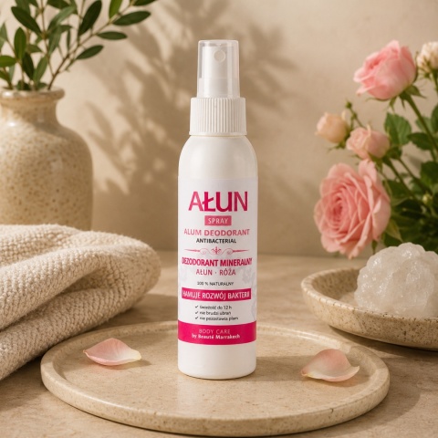 BEAUTE MARRAKECH Naturalny dezodorant ałunowy różany w sprayu 100 ml