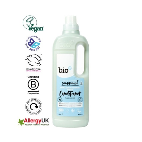 BIO-D Skoncentrowany, Hipoalergiczny Płyn do Płukania Tkanin, Bezzapachowy 1000 ml