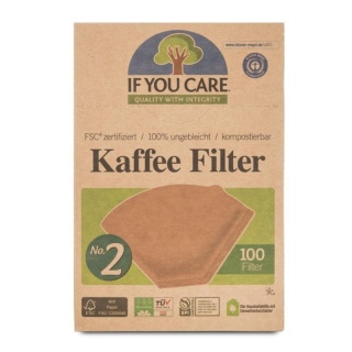 IF YOU CARE Filtry do Kawy, Kompostowalne, FSC, 100 szt.