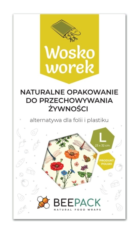 BeePack Woskoworek L 23×32 cm – ŁĄKA