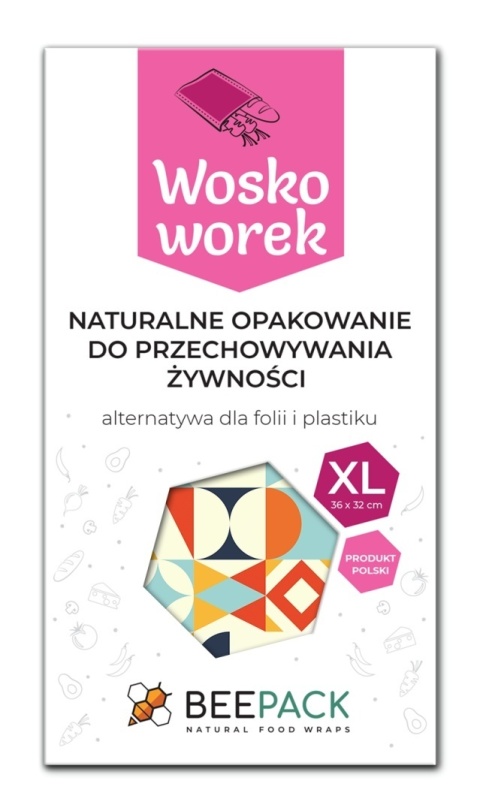 BeePack Woskoworek XL 36x32 cm – GEOMETRIA