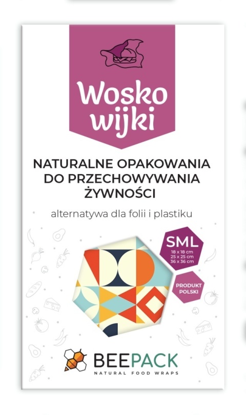 BeePack Zestaw Woskowijek S + M + L - GEOMETRIA